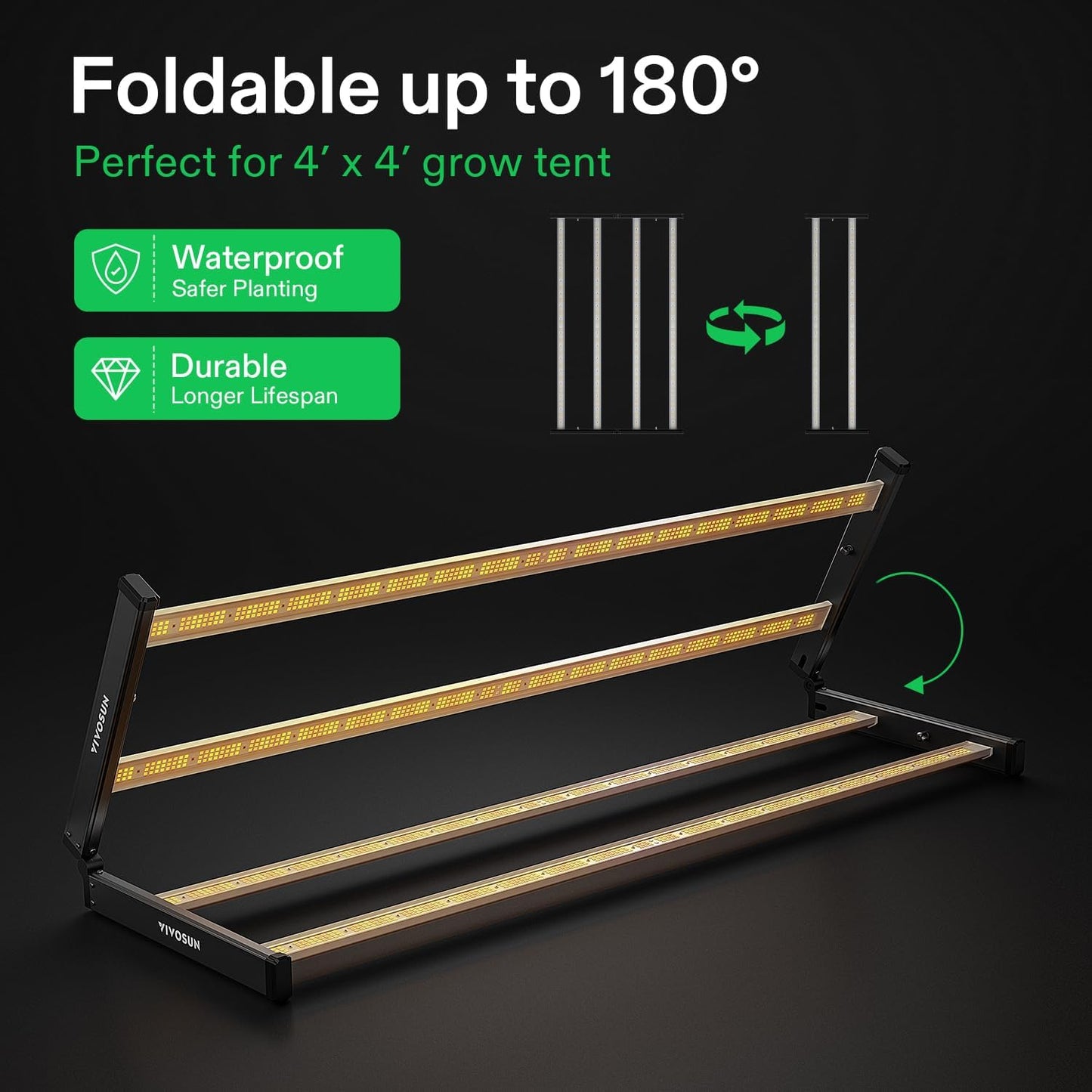 Vivosun VSFL4300 LED-Pflanzenlichtleiste 430W