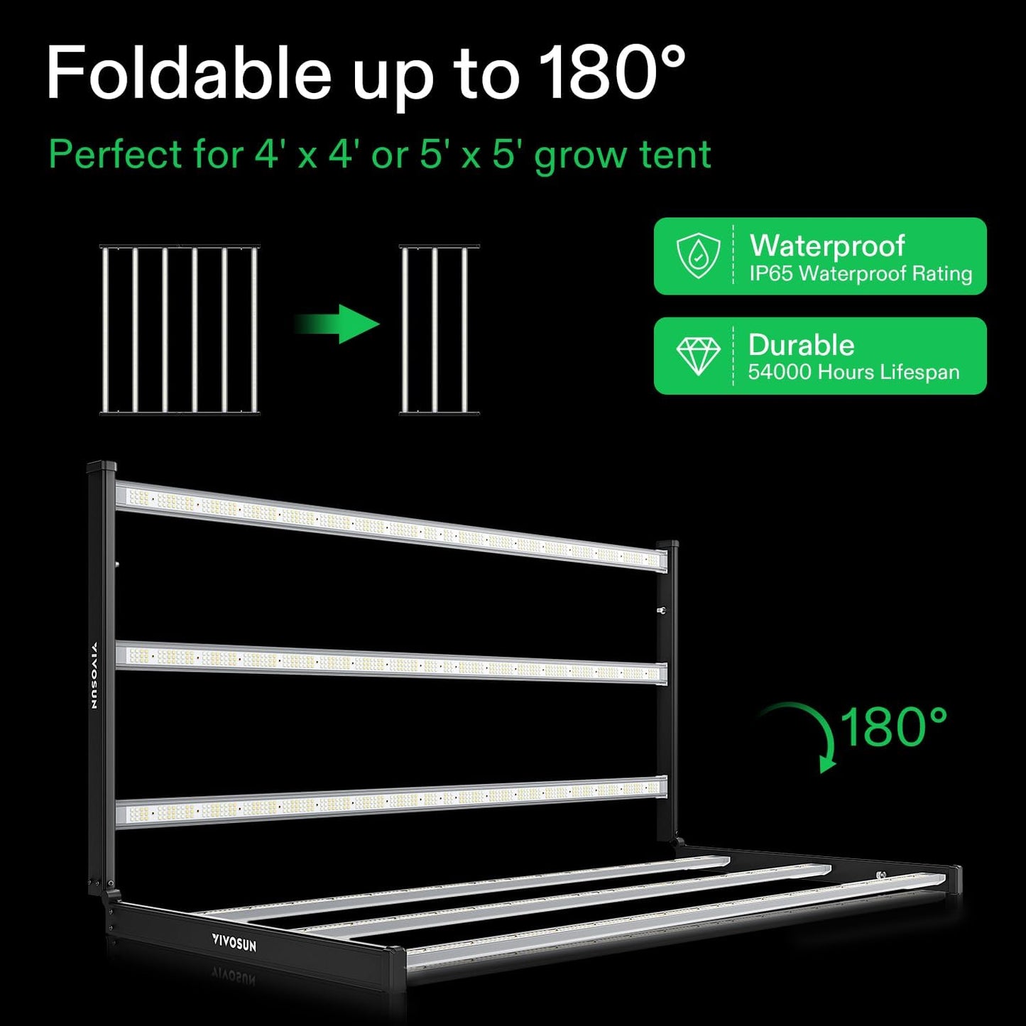 Vivosun VSFL6450 LED-Pflanzenlichtleiste 645W