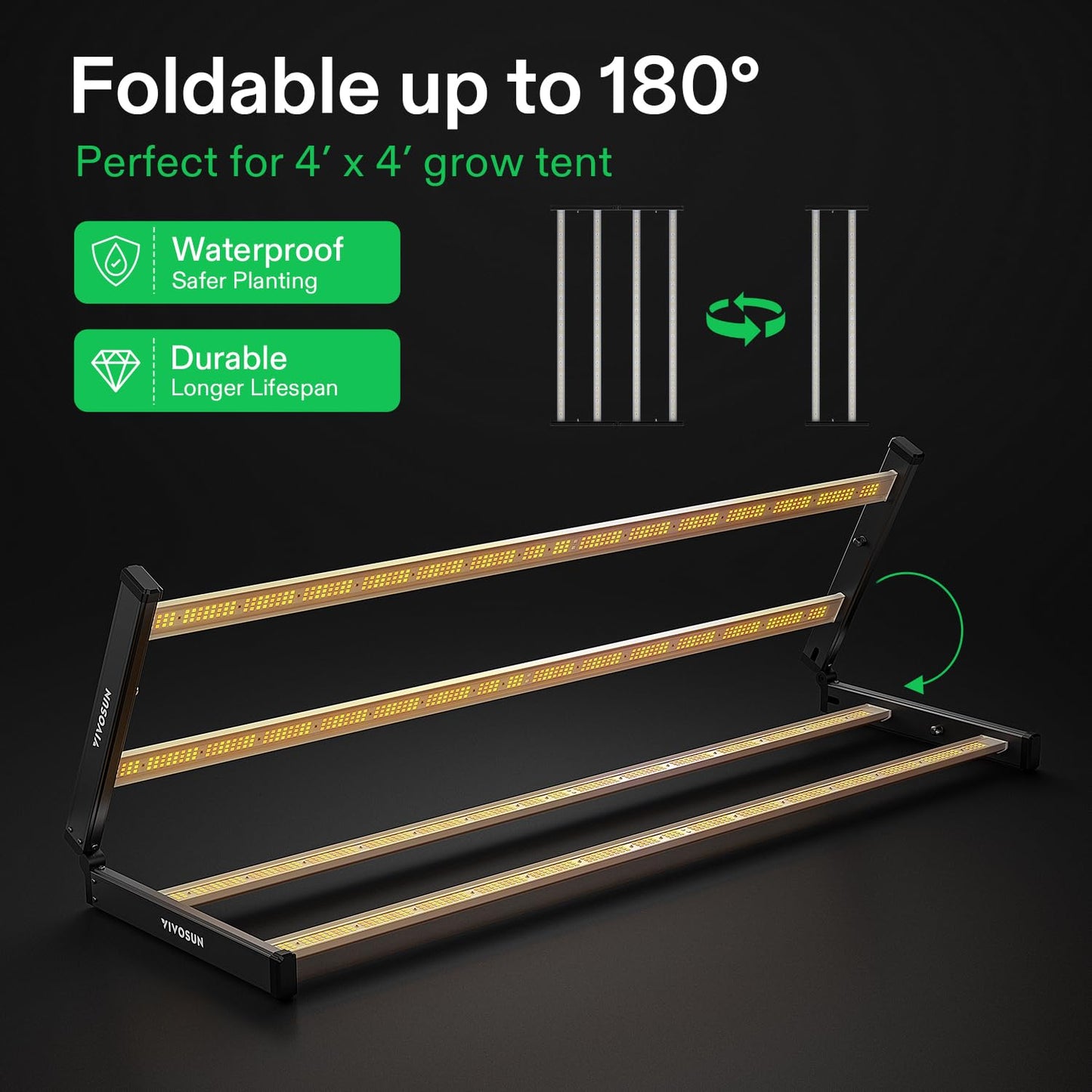 Vivosun VSFL3000 LED-Wachstumslampe 300W