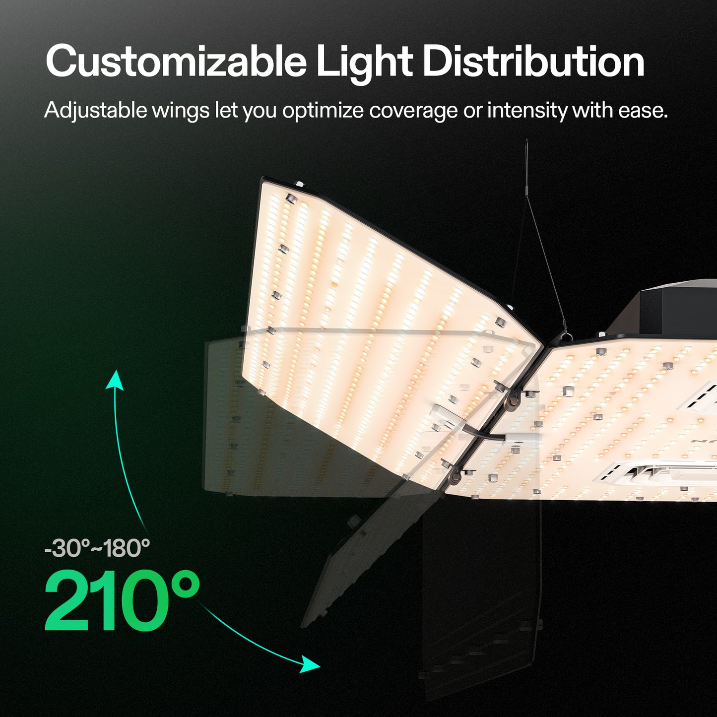 Vivosun AeroLight Wing AW400SE LED-Wachstumslampe 400W