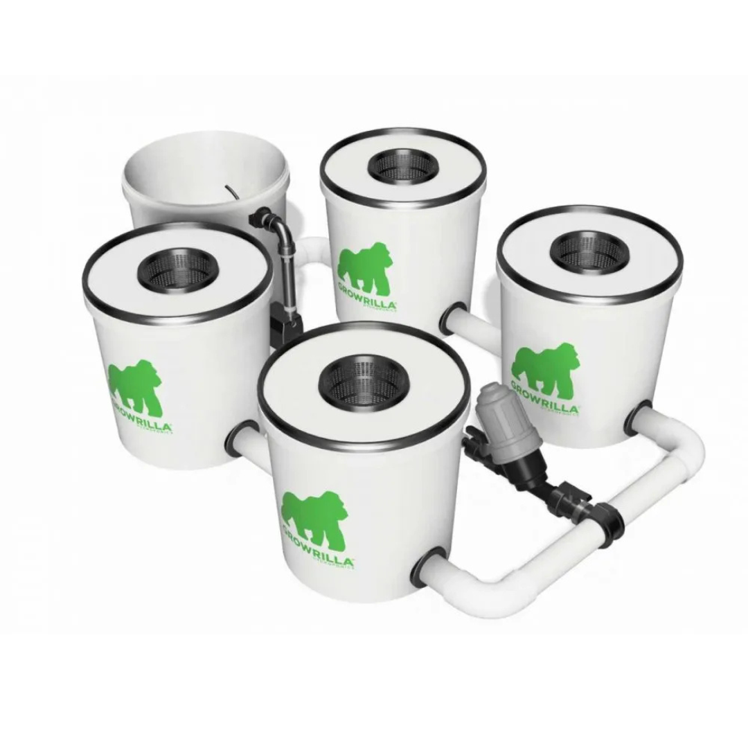 Growrilla RDWC PRO Hydroponiksystem – 4 Eimer