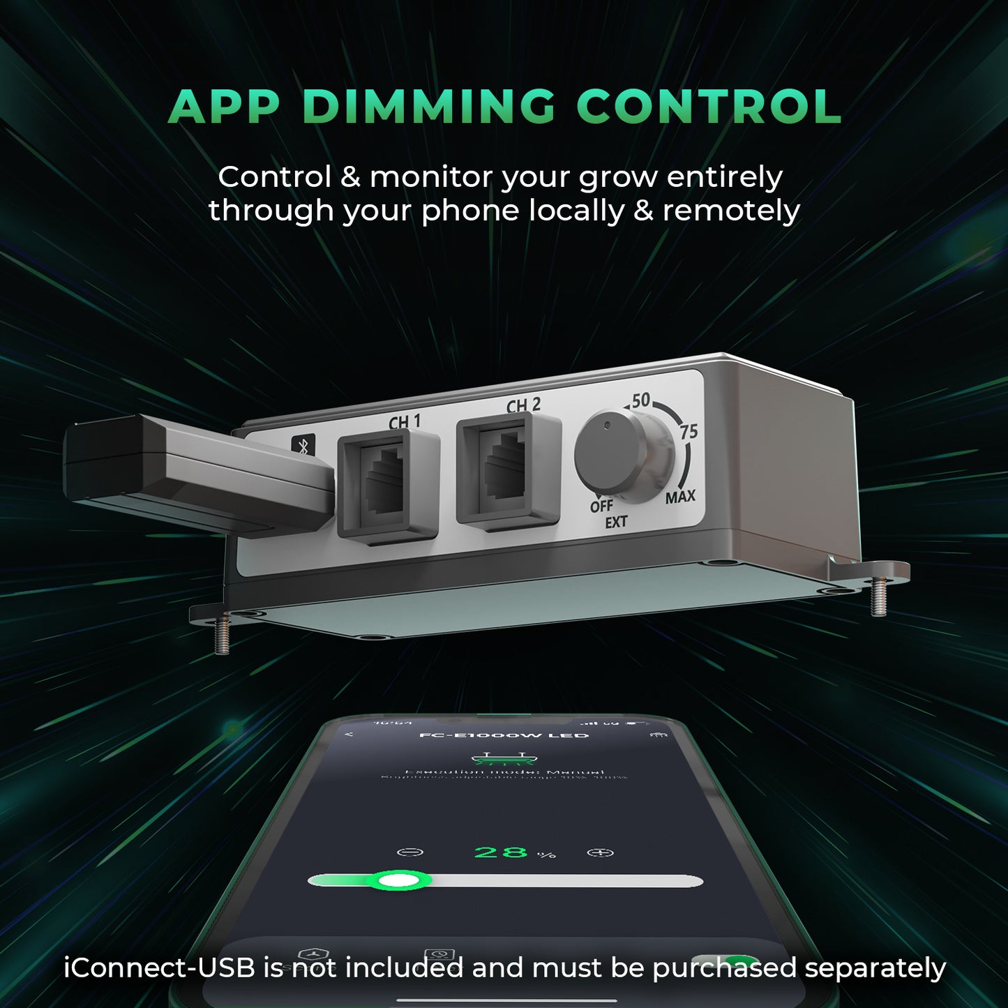 Mars Hydro FCE1000W kweeklamp voor groenten, kruiden en bloemen