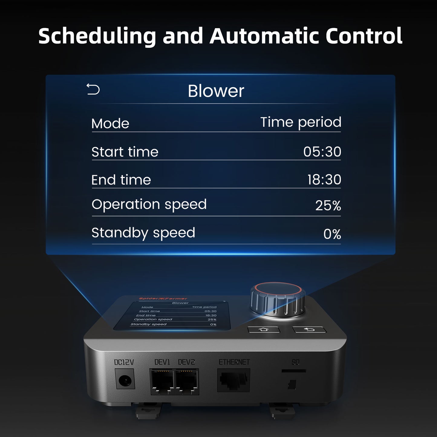 Spider Farmer SE7000 Growzelt-Kit komplett – 150×150×200 cm Zelt + 730 W Vollspektrum-LED + neuer 6″ Inline-Lüfter mit GGS-Controller