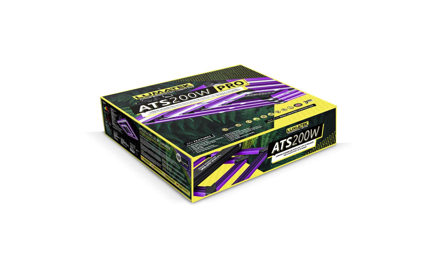 lumatek attis ats pro 200w led kweeklamp voor kweektent grow light zelt