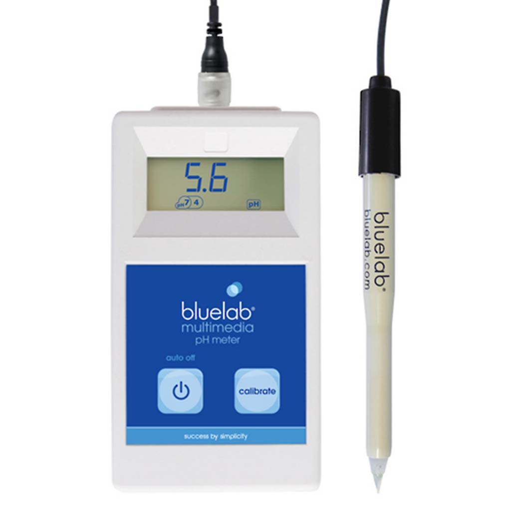 Bluelab Monitor Multimedia pH-Meter (Sonde enthalten) – Präzise pH-Kontrolle für jedes Medium