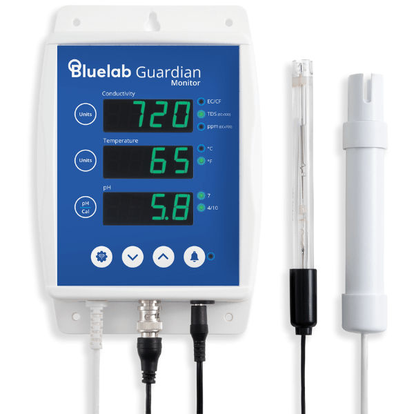 Bluelab Guardian Monitor WiFi – Kontinuierliche pH-, EC- und Temperaturmessung mit Online-Einblick