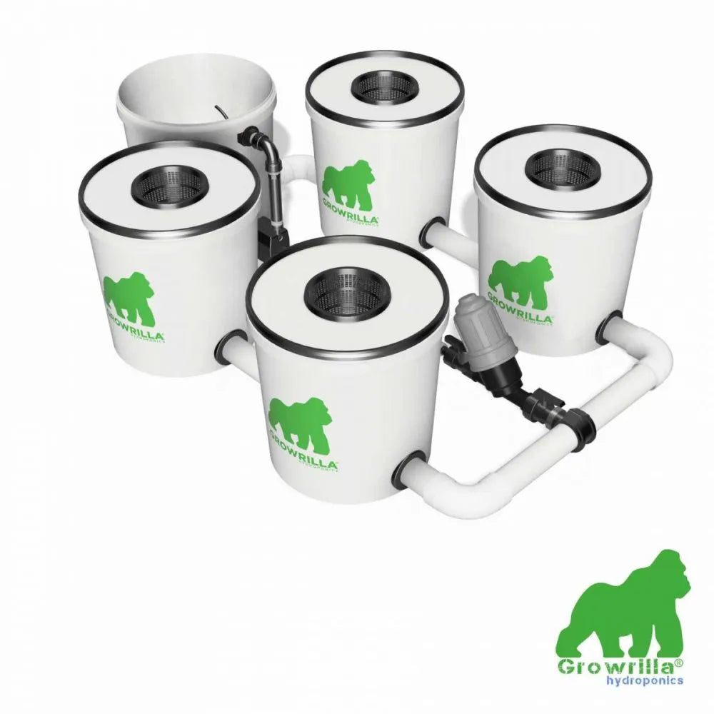 Growrilla RDWC PRO Hydroponic System – 4 Buckets