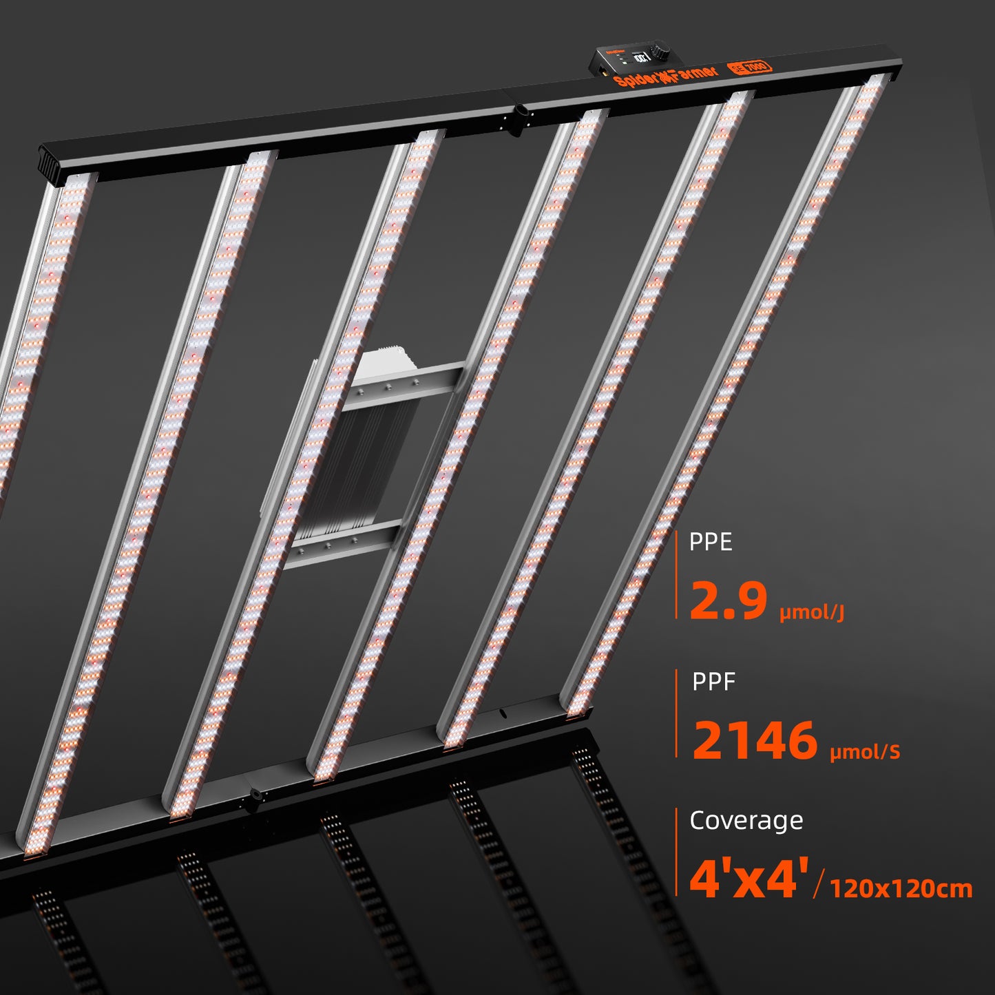 Spider Farmer SE7000 Growzelt-Kit komplett – 150×150×200 cm Zelt + 730 W Vollspektrum-LED + neuer 6″ Inline-Lüfter mit GGS-Controller