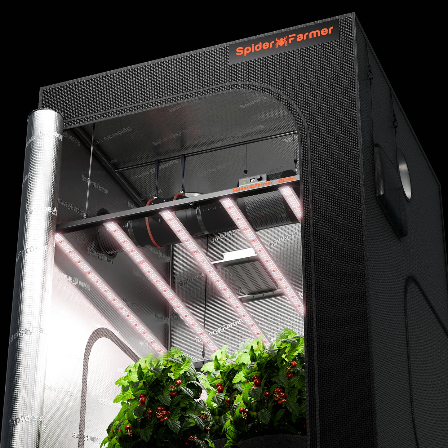 Spider Farmer kweeklamp met hoge lichtopbrengst voor binnenkweek