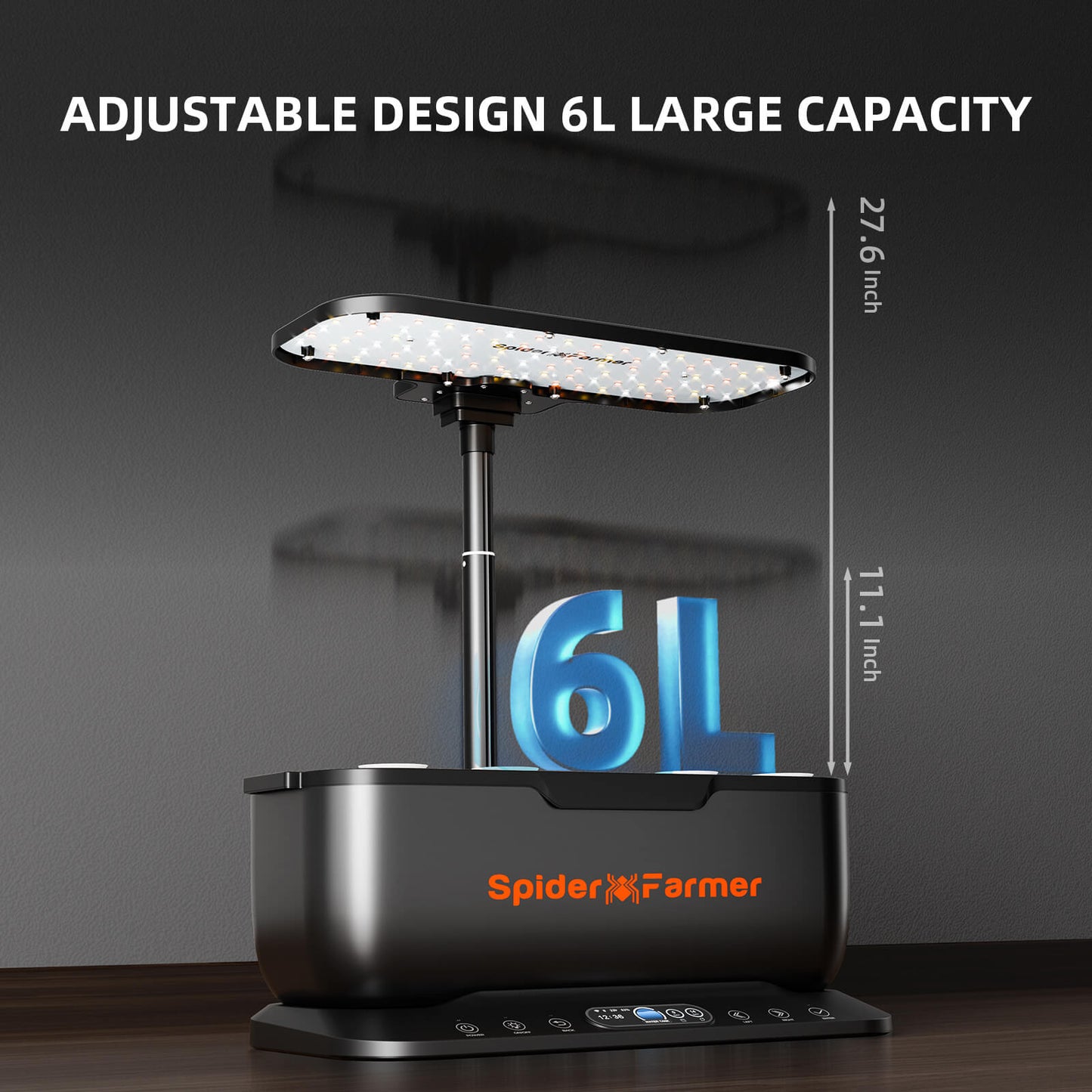Spider Farmer 60×60×80 cm Indoor Grow Tent – 2000D Oxford Reflecterende Kweektent + SmartG12 Hydrocultuursysteem