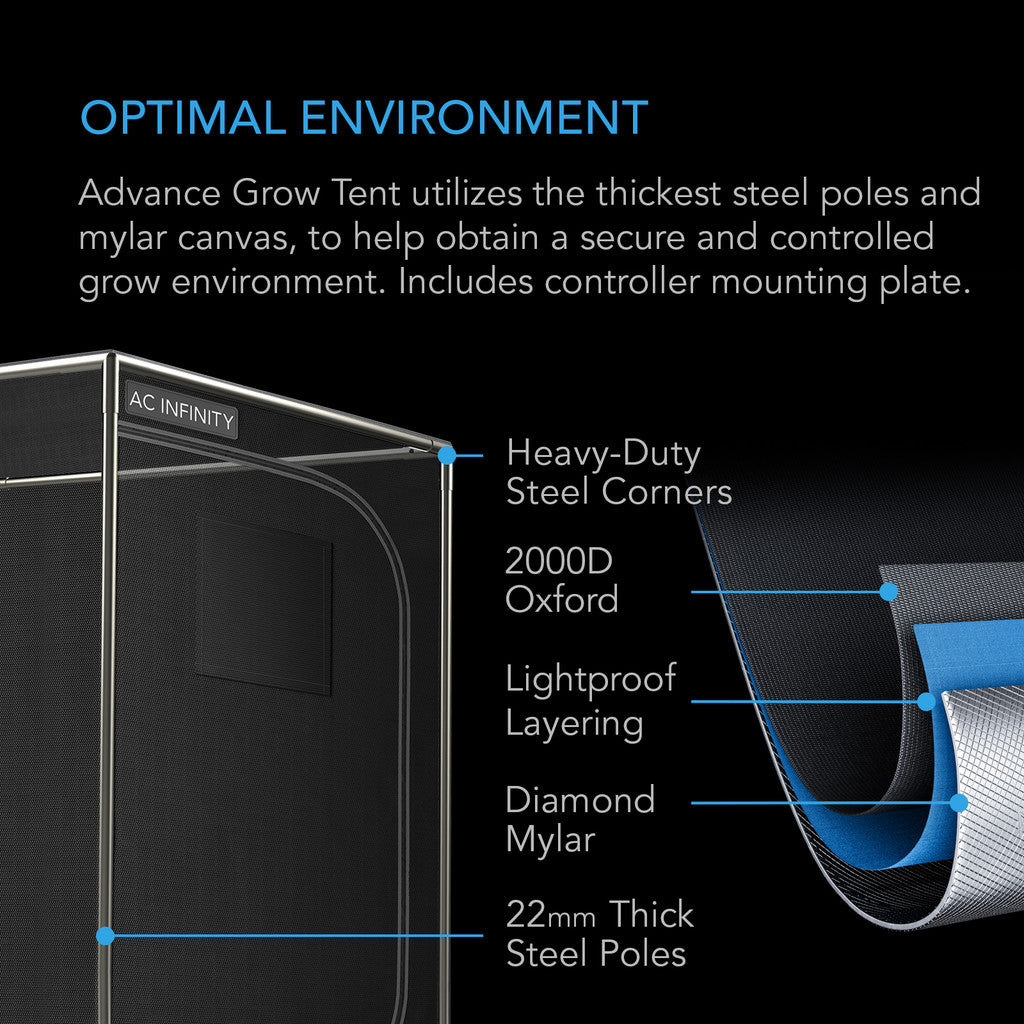 AC Infinity Advance Grow Tent Kit System 90x90x180 – Komplettsystem mit WiFi-Integration