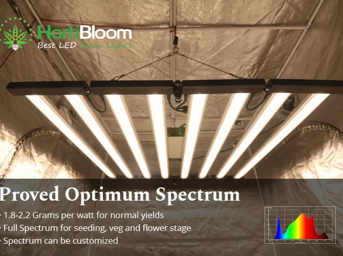 HortiBloom Mega Enfold 720W 3,2 umol/J Wachstumslicht
