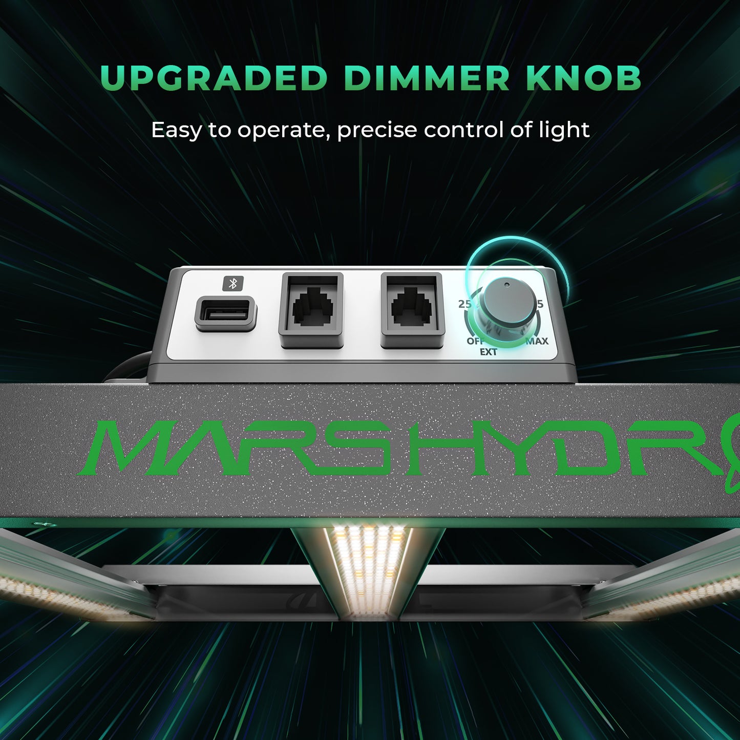 Mars Hydro FC E 1500 – 2.8µmol/J Dimbare Full Spectrum LED Kweeklamp dimmer