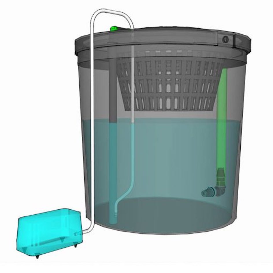 Growrilla RDWC OXY Ring Hydroponic Single Bucket Systems