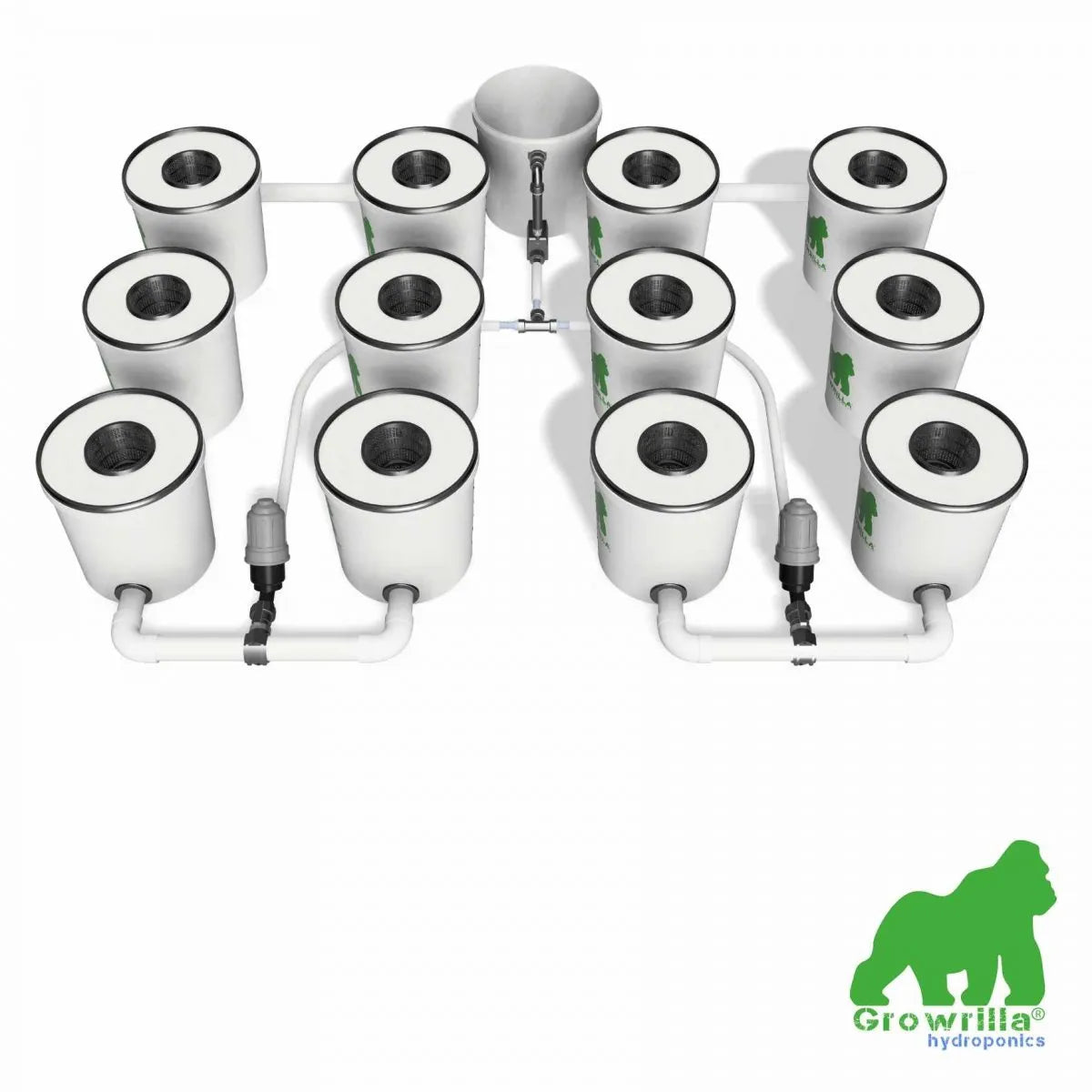 Growrilla RDWC PRO Hydroponic System – 12 Buckets