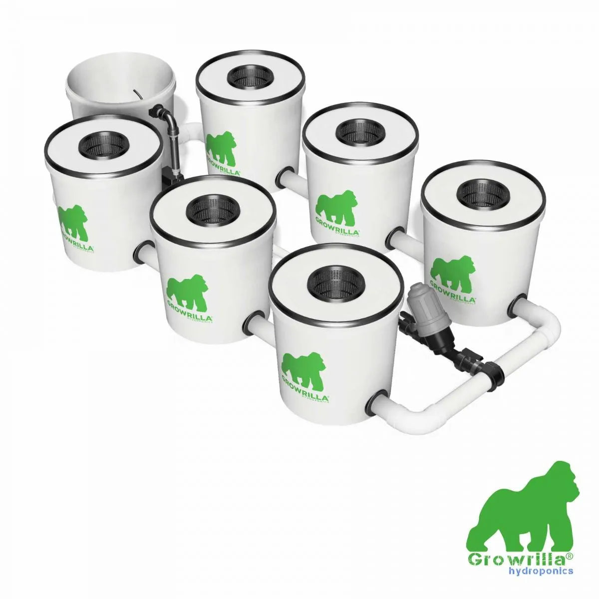 Growrilla RDWC PRO Hydroponic System – 6 Buckets