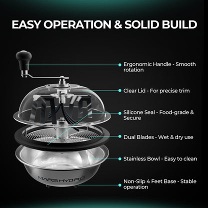 Mars Hydro 13 inch oogsttrimmer met transparant deksel | Mars Hydro 13 inch harvest trimmer with transparent lid | Mars Hydro 13 Zoll Erntetrimmer mit transparentem Deckel