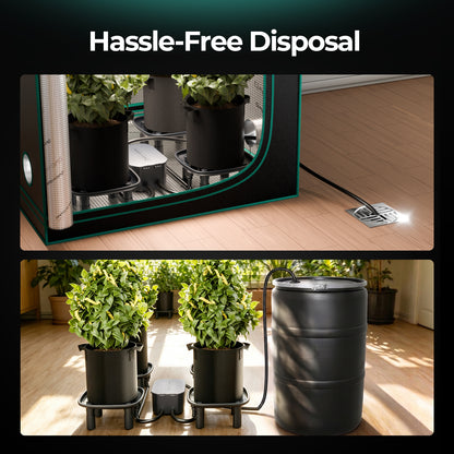 Mars Hydro automatische waterafvoer voor kweektent | Mars Hydro automatic water drainage system for grow tents | Mars Hydro automatische Wasserableitung für Growzelte