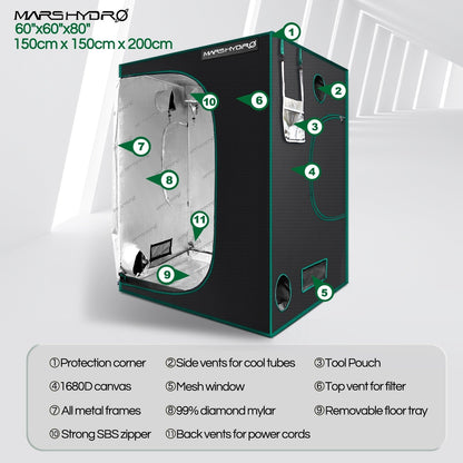 Mars Hydro 150x150x200 Grow Tent 