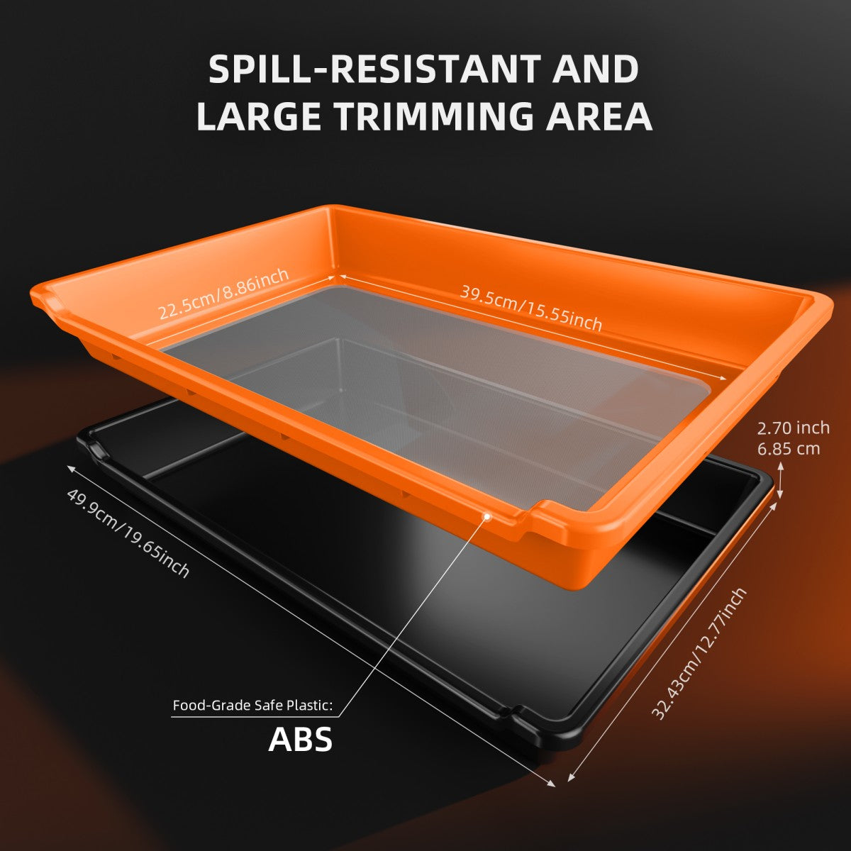 trim tray voor binnenkweek – ergonomic trimming tray – Ergonomisches Trimm Tablett
