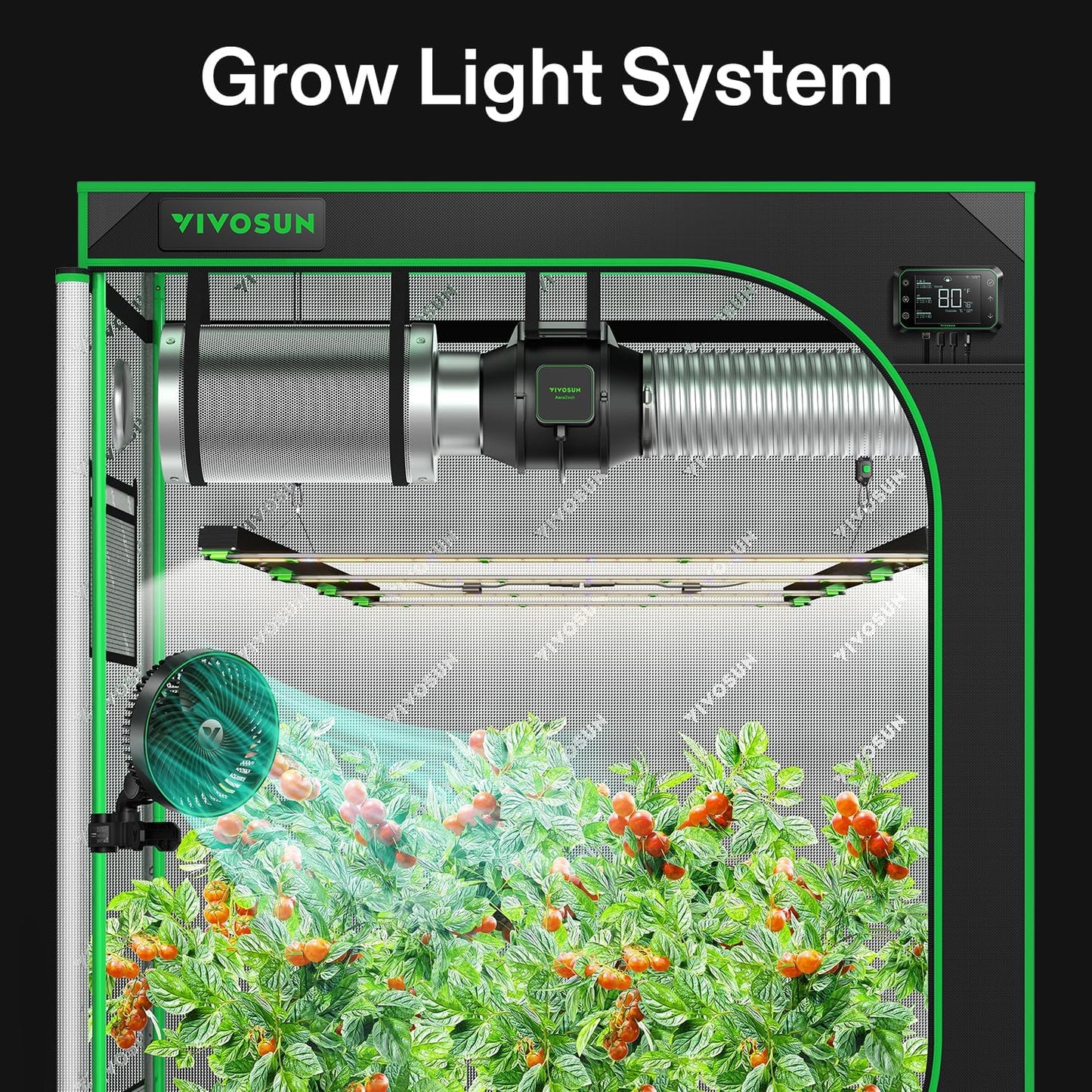 vivosun vsfd4500 full spectrum led kweeklamp 450w pflanzenlampe indoor