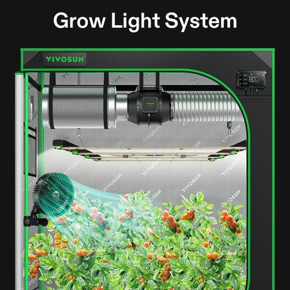 vivosun vsfd4500 full spectrum led kweeklamp 450w pflanzenlampe indoor