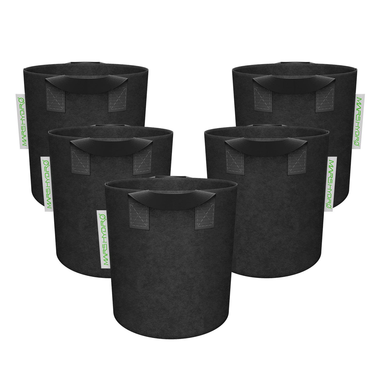 Mars Hydro 5 Gallonen/19 Liter Pflanzbeutel Pflanzenbehälter (5er-Pack)