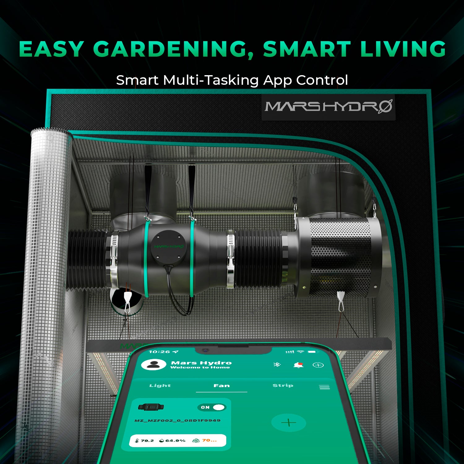 Mars Hydro ventilatiesysteem 6 inch inline fan | Inline grow fan | Inline Lüfter Growbox