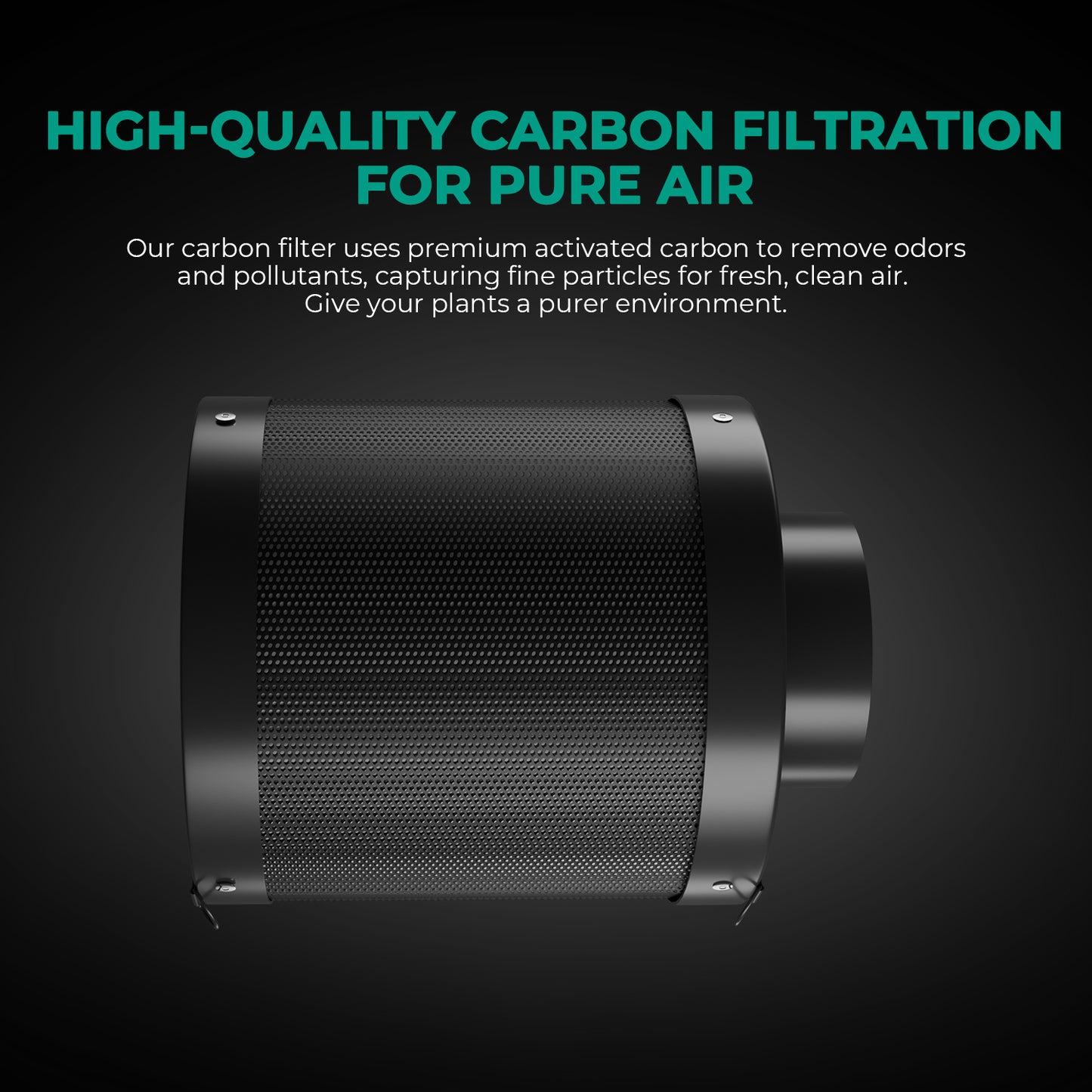 Mars Hydro 6" Carbon Filter Hervulbaar