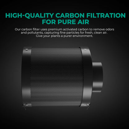 Mars Hydro 6" Carbon Filter Hervulbaar