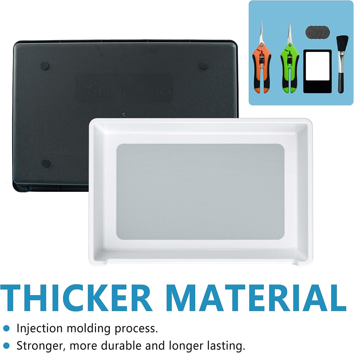 Naturehydro Trimmtablett/Schütteltablett mit Trockensiebwerkzeugen Trimmbehälter