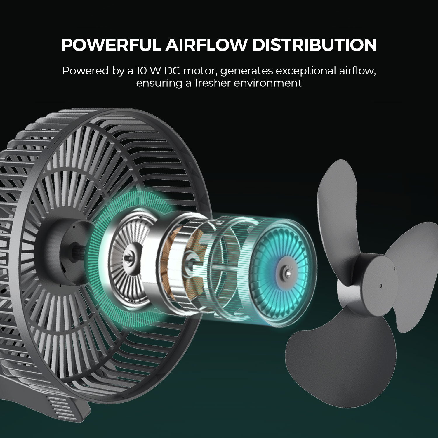 Mars Hydro 6 Inch/15cm Clip Fan Oscillating 