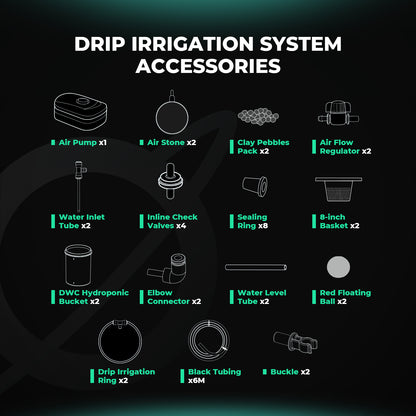 Mars Hydro DWC Systeem 2 Buckets accessoirs