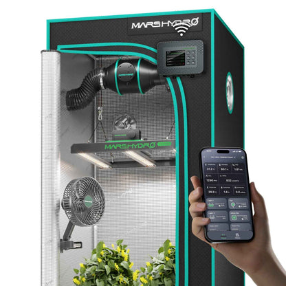 Mars Hydro FC1500 EVO Smart LED Kweektent Kit 80×80×160 cm – Samsung LM301H EVO met iControl Controller
