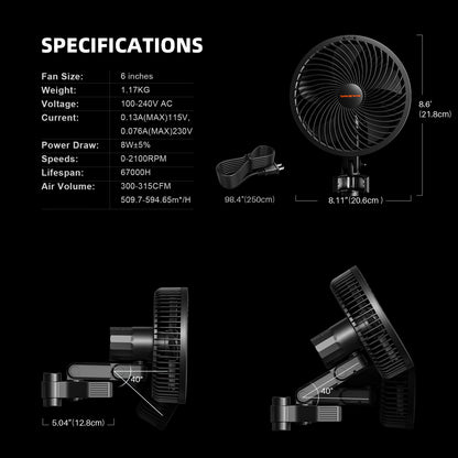 6 inch ventilatiesysteem g5000 kit | 6 inch ventilation system g5000 kit | 6 zoll belüftungssystem g5000 set