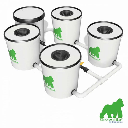 Growrilla RDWC Hydroponic Systems 2.0 4 Buckets