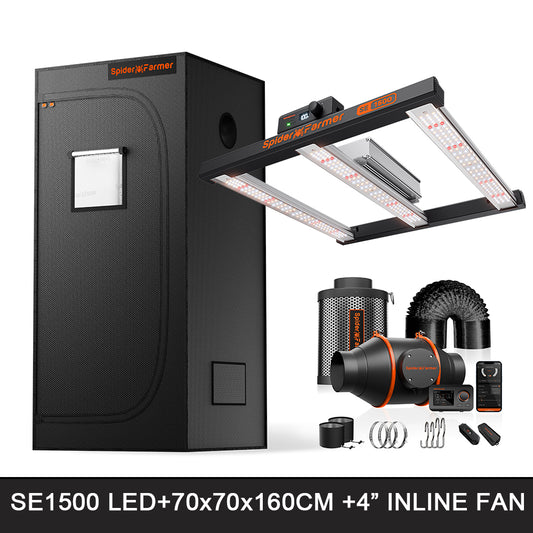 spider farmer se1500 evo complete kweektent kit 70x70 | spider farmer se1500 evo grow tent kit | spider farmer se1500 evo zelt komplettset