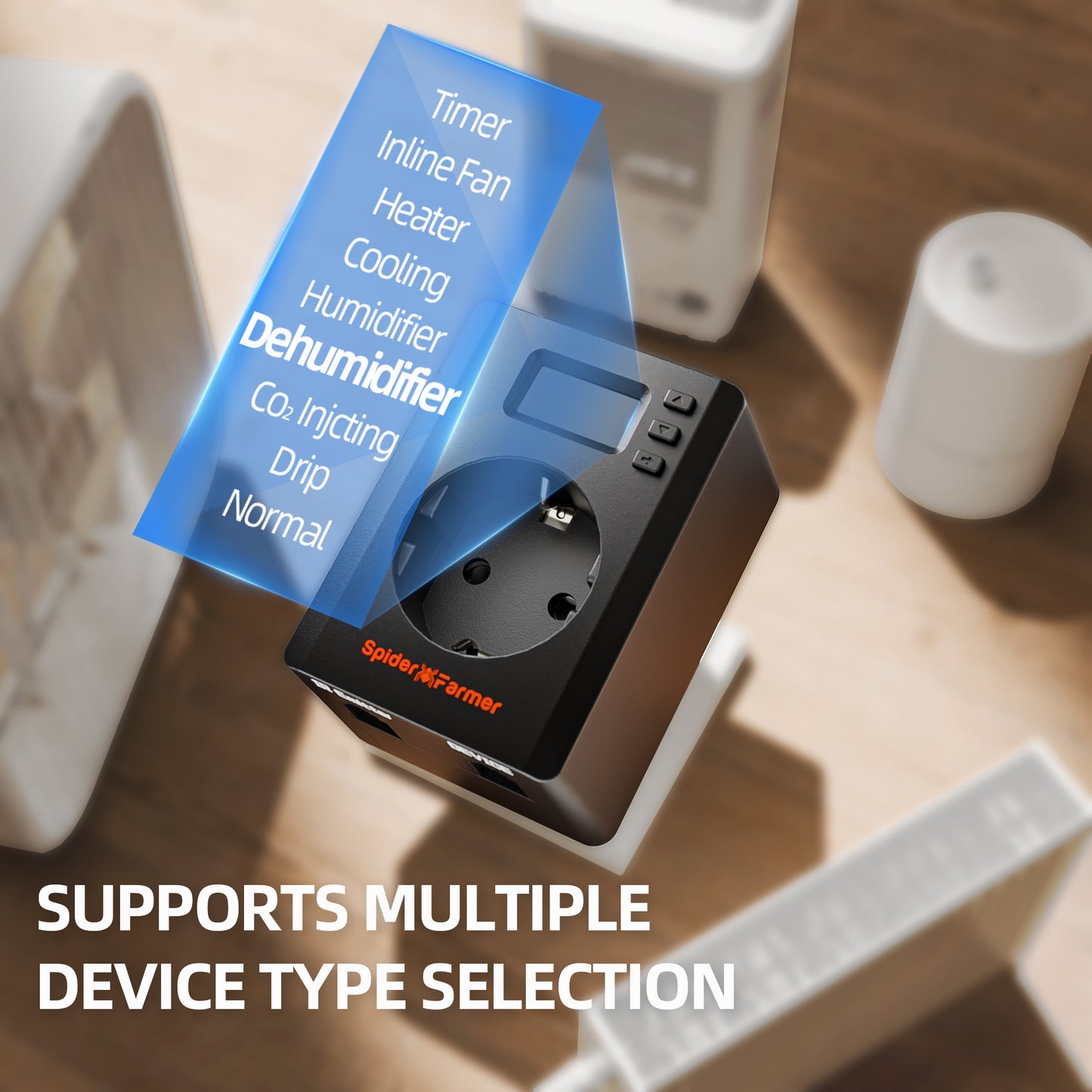 Smart plug voor ventilator en humidifier | Smart plug for fan and humidifier | Smart Plug für Ventilator und Luftbefeuchter