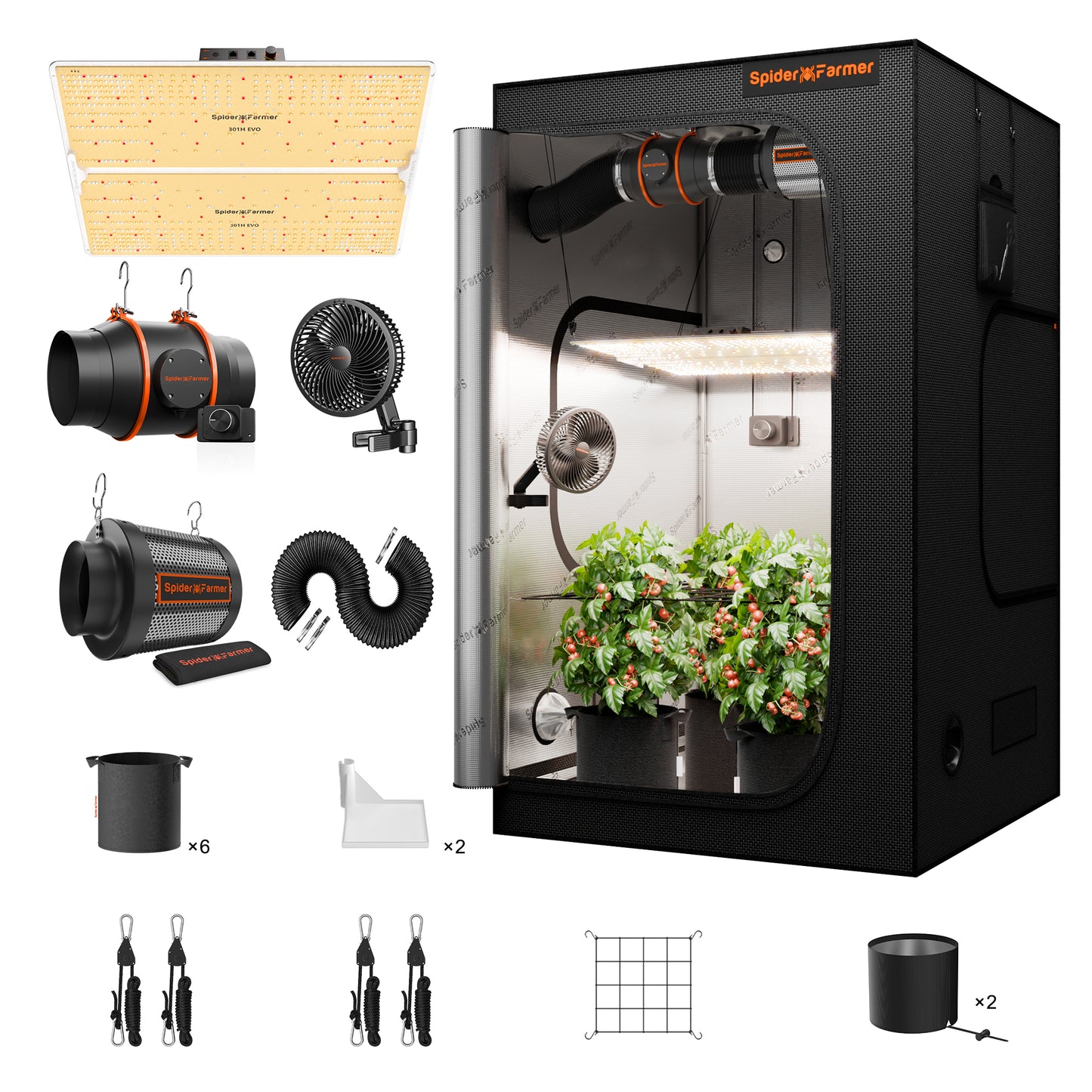 spider farmer 120x120 2025 kweektent | spider farmer 4x4 grow tent | spider farmer 120x120 zelt