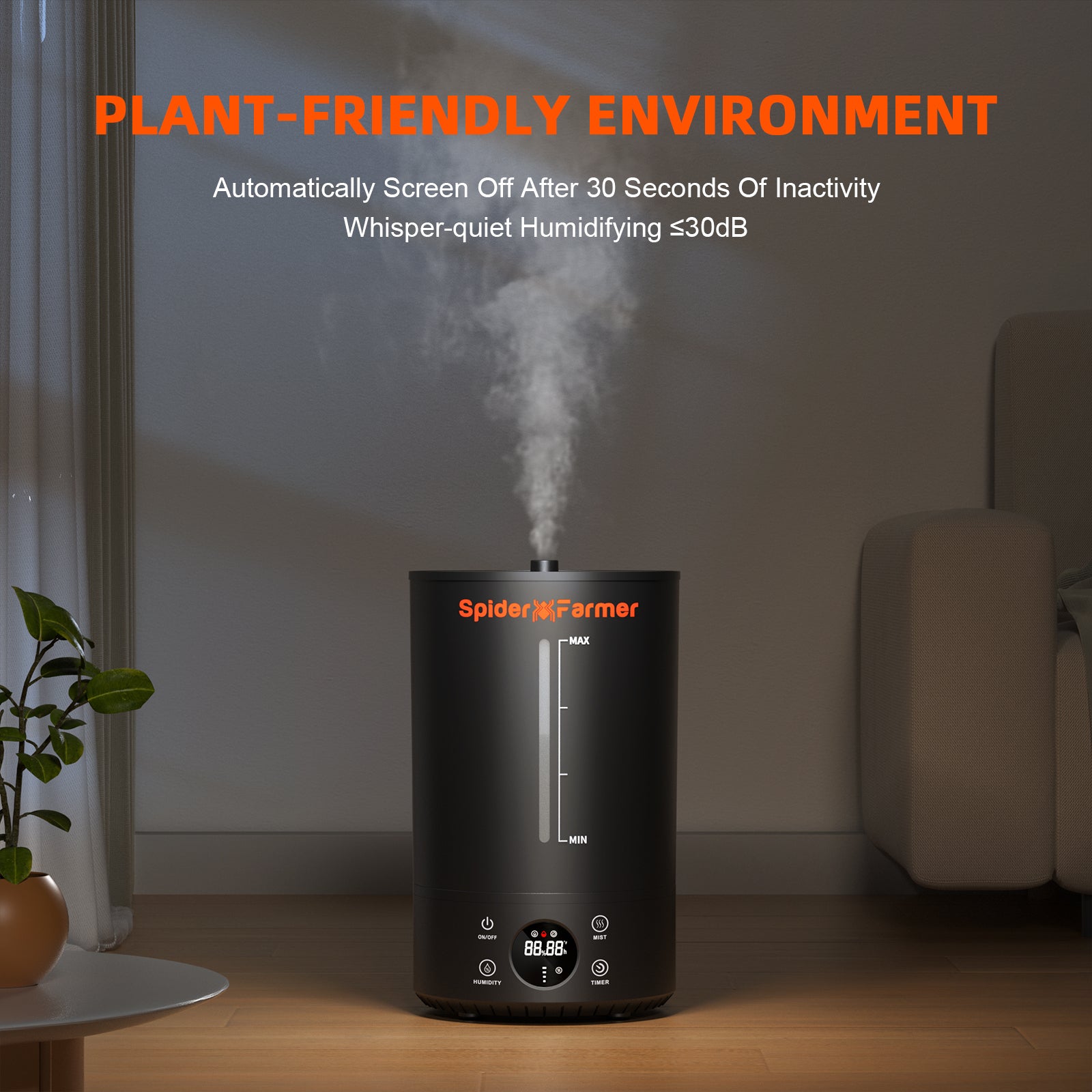 Spider Farmer 6L Koele Mist Luchtbevochtiger voor Planten