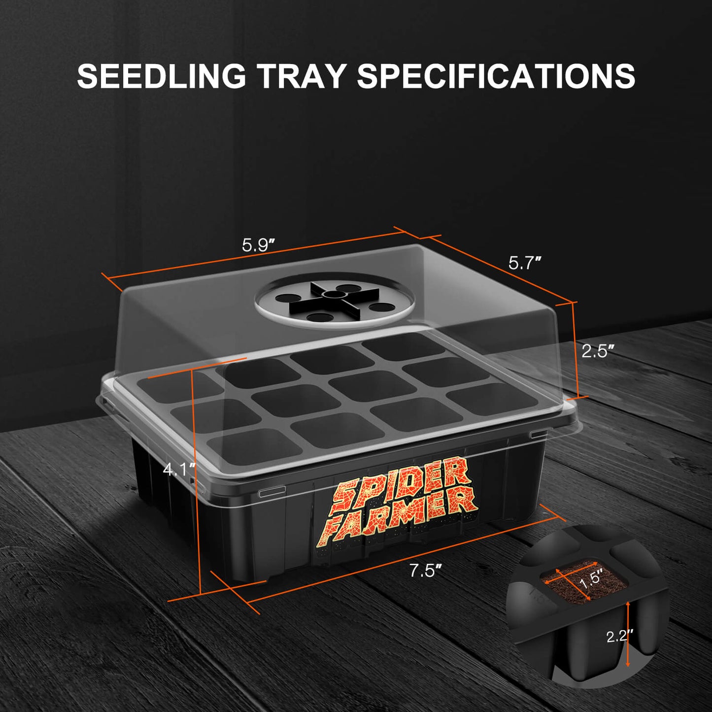 Spider Farmer Saatschalen, 4er-Pack