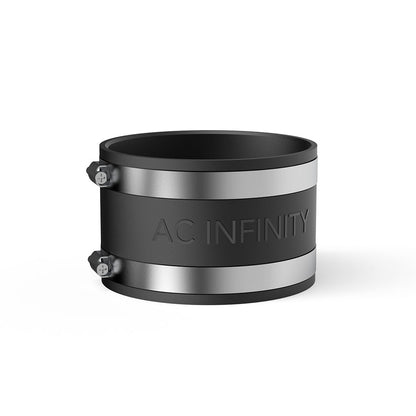 AC Infinity Geräuschreduzierungsklemme, Kanalkupplung mit Edelstahlklemmen, 100 mm/150 mm/200 mm