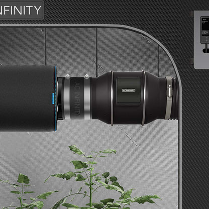 AC Infinity Geräuschreduzierungsklemme, Kanalkupplung mit Edelstahlklemmen, 100 mm/150 mm/200 mm