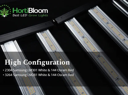 HortiBloom Mega Enfold 720W 3,2 umol/J Wachstumslicht