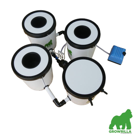 Growrilla RDWC Hydroponic 2.0 Systems 3 Buckets front