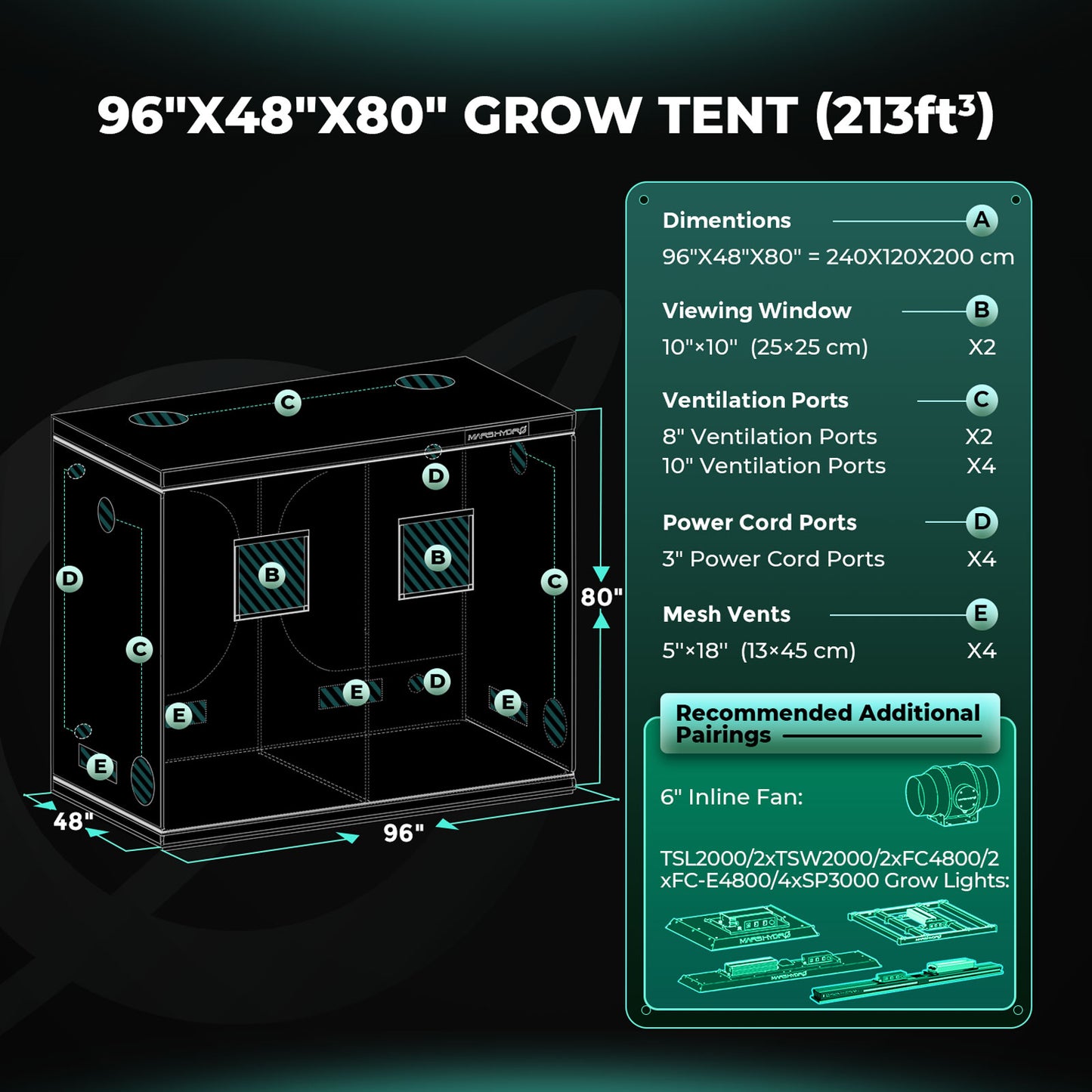 Tent voor hydroponische systemen – hydroponic grow tent – Hydrokulturzelt
