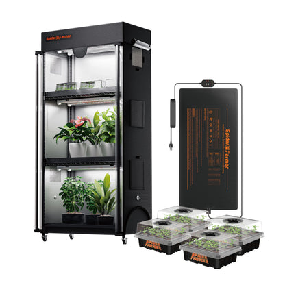 Spider Farmer Grow 4-stöckiger Pflanzenständer inklusive Wachstumslichtern 108 W