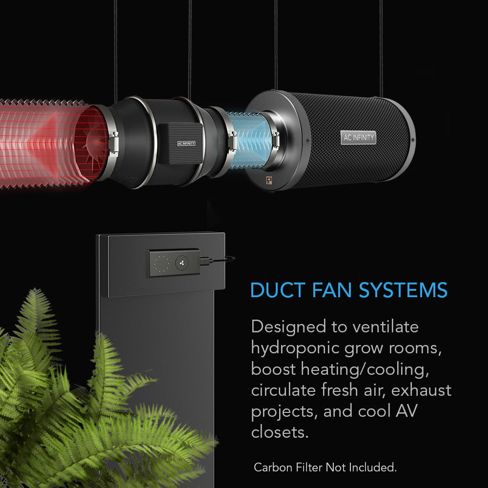 AC Infinity CLOUDLINE S12 krachtige 1604 CFM kweektent ventilator / powerful grow tent inline fan 1604 CFM / leistungsstarker Growzelt Ventilator 1604 CFM