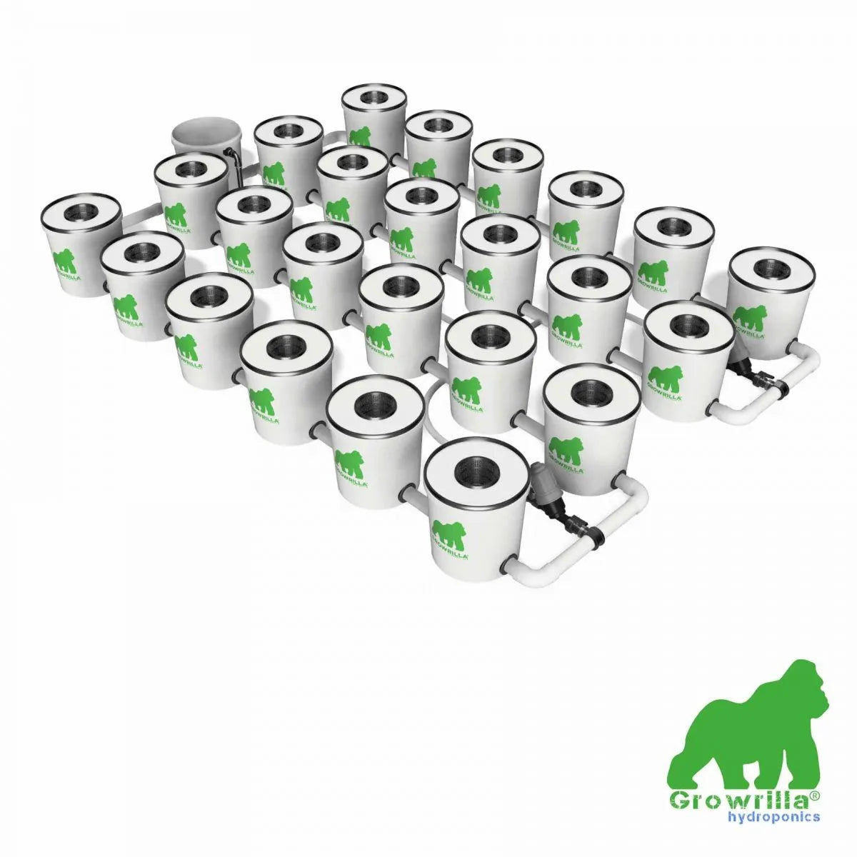 Growrilla RDWC PRO Hydroponic System – 24 Buckets