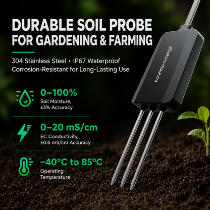 Mars Hydro 3-in-1 bodemsensor voor precisie-irrigatie | Mars Hydro 3-in-1 soil sensor for precision irrigation | Mars Hydro 3-in-1 Bodensensor für Präzisionsbewässerung